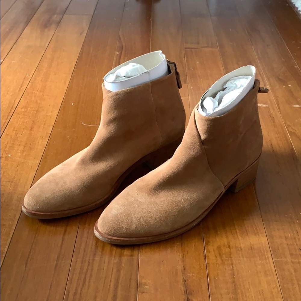 Soludos Venetian Bootie Tan Size 7.5